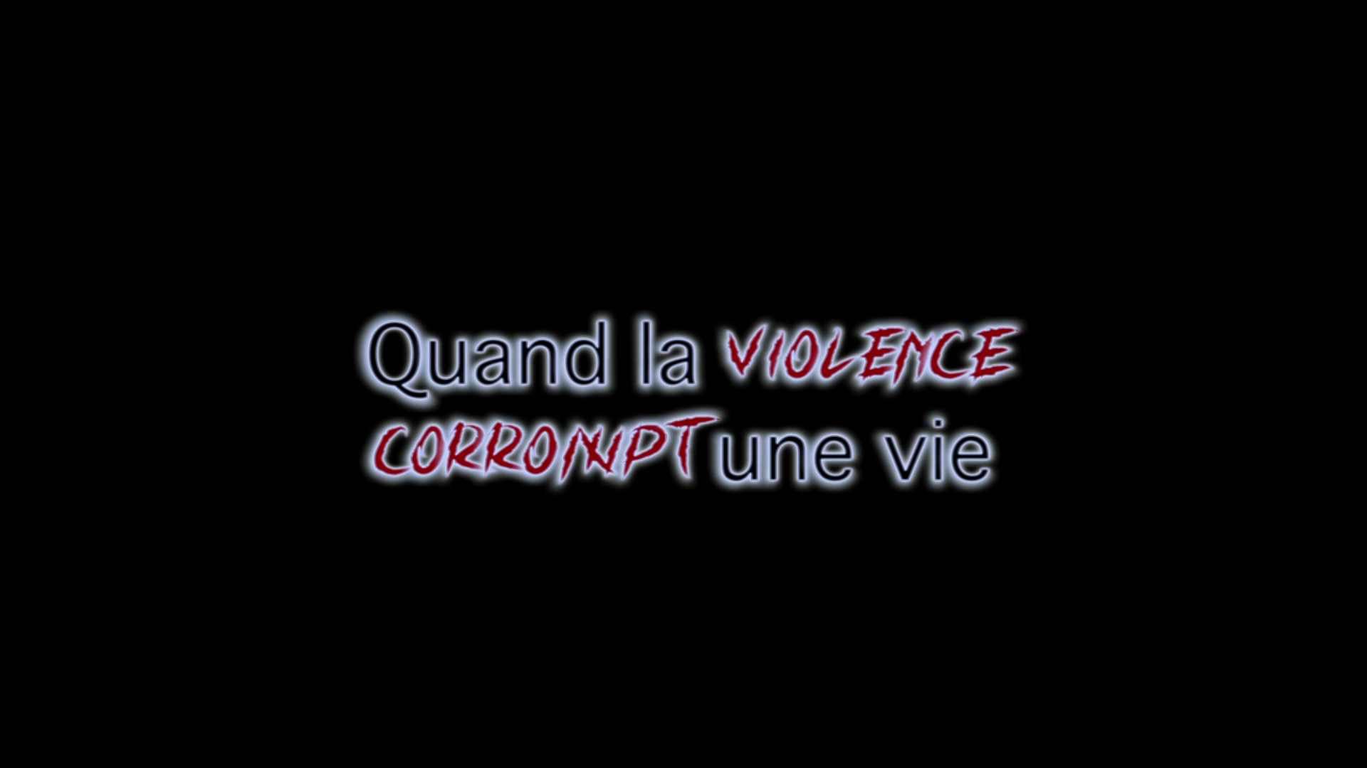 Extrait de la capsule vidéo « Quand la violence corrompt une vie ».